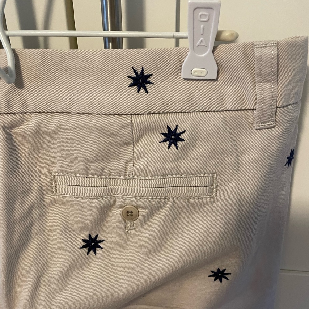 J.Crew Scout Chinos with Navy Embroidered Stars - Picture 6 of 6